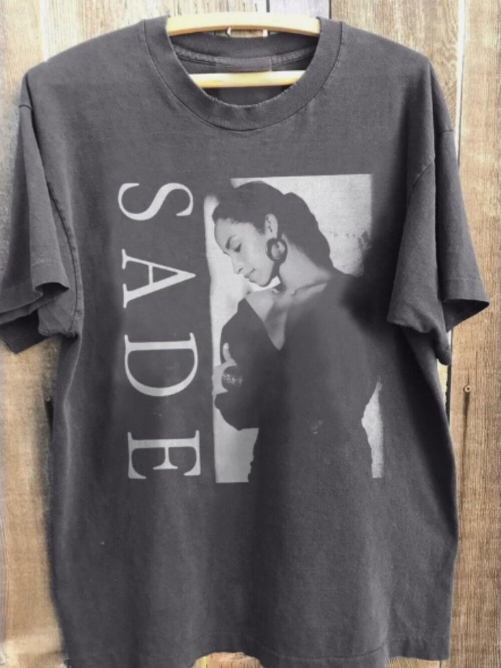 Sade Vintage Style Graphic Black T-Shirt Retro Music Tee